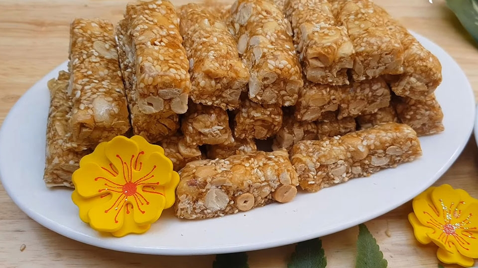 Thành phẩm kẹo lạc siêu hấp dẫn