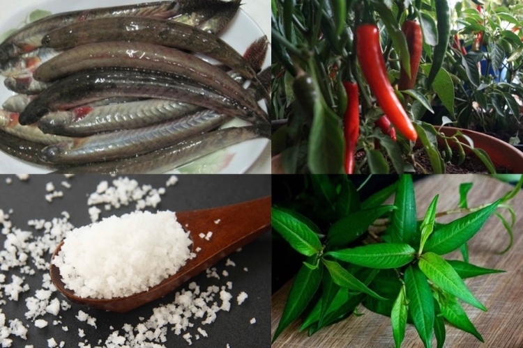 Nguyên liệu làm cá kèo nướng muối ớt