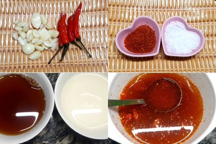 Nguyên liệu cà pháo tỏi ớt