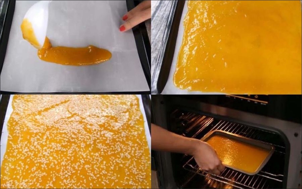 Nướng bánh tráng xoài