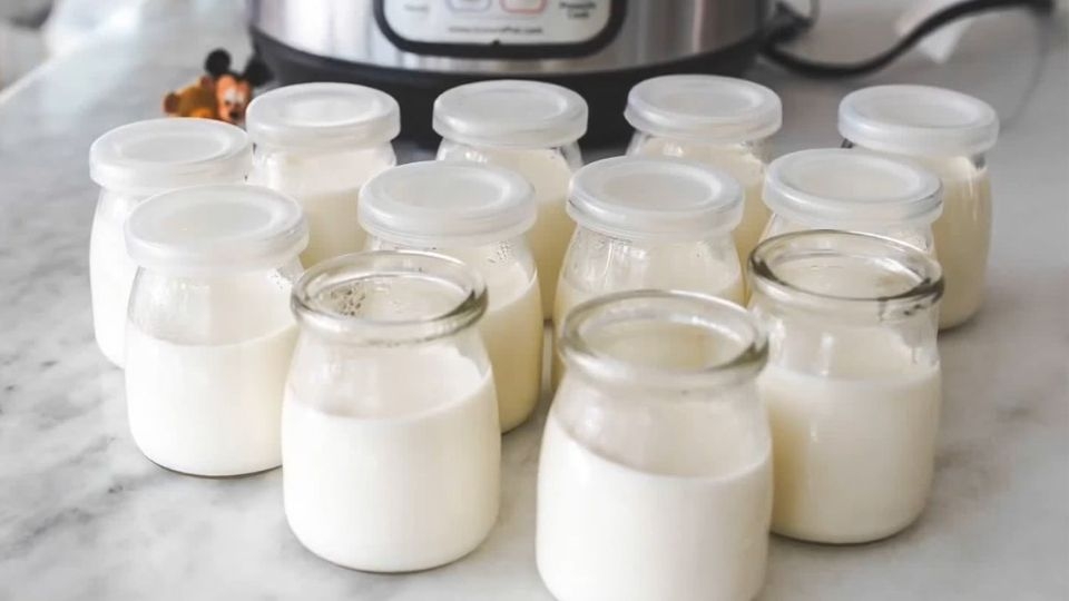 Bước 1: Làm và ủ sữa chua