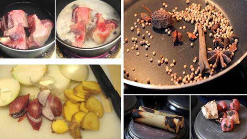 Rang nguyên liệu ở lửa nhỏ trong 4 phút