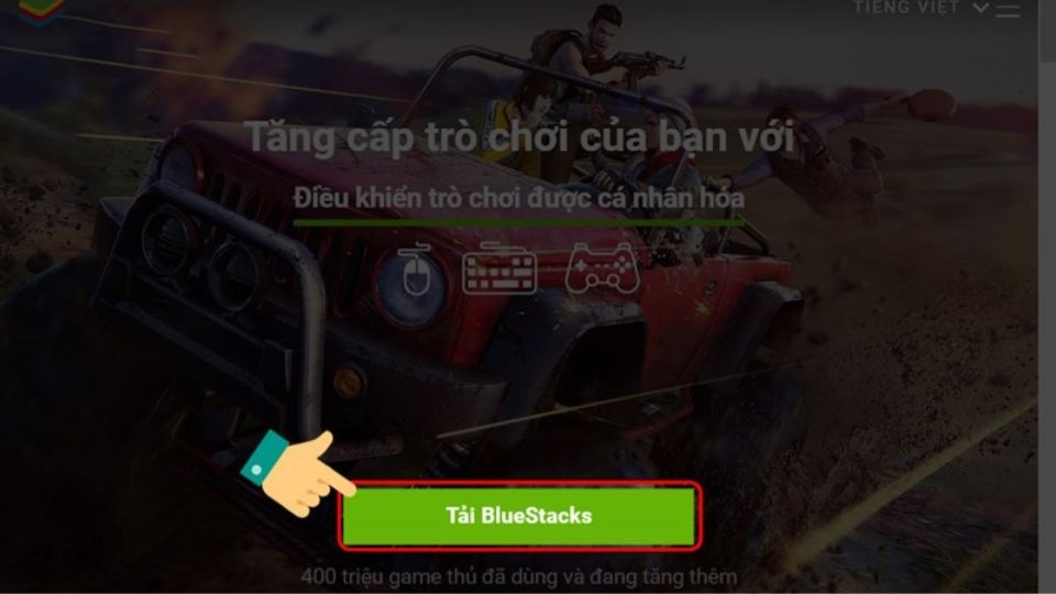Chọn “Tải BlueStacks”