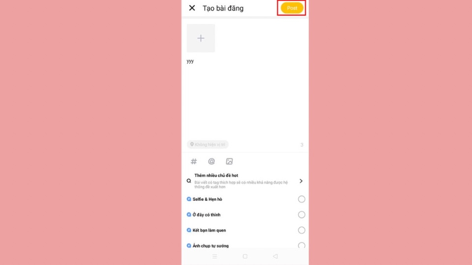 Sau khi hoàn thành nội dung bài đăng, bạn chỉ cần nhấn vào “Post” là đã hoàn tất việc đăng bài.