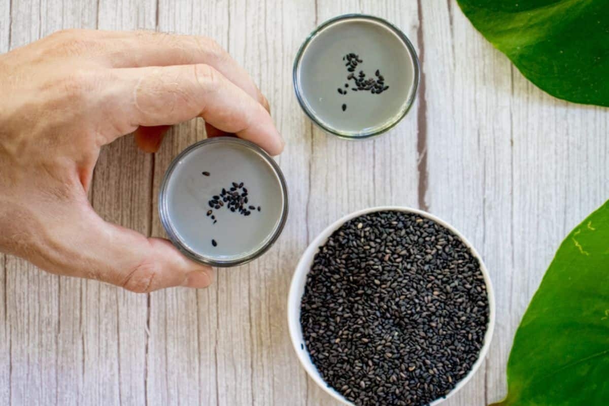 Sữa mè đen bằng máy làm sữa hạt siêu nhanh, đảm bảo hương vị thơm ngon và béo ngậy 4