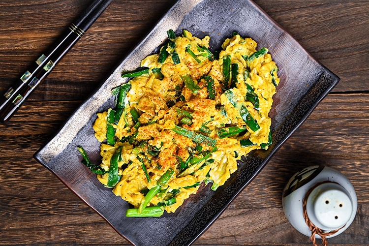 Hẹ xào trứng (hình 7)