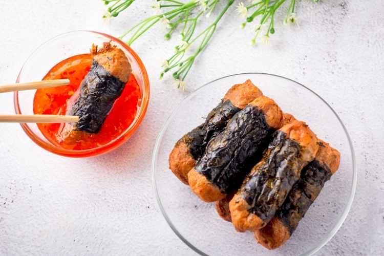 Gà cuộn rong biển hình 1