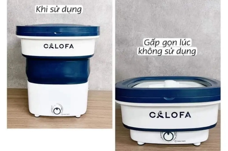 Máy giặt có thể gấp gọn sau khi sử dụng