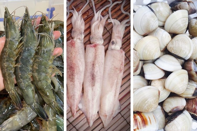 Nguyên liệu nấu lẩu Thái hải sản