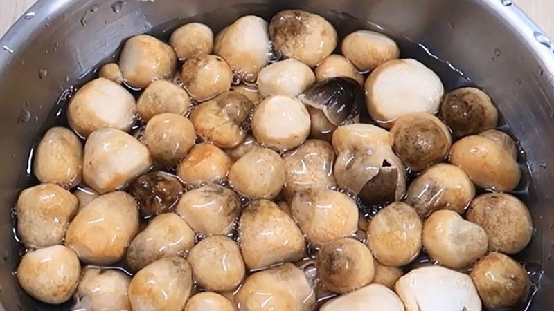 Sơ chế nguyên liệu nấm