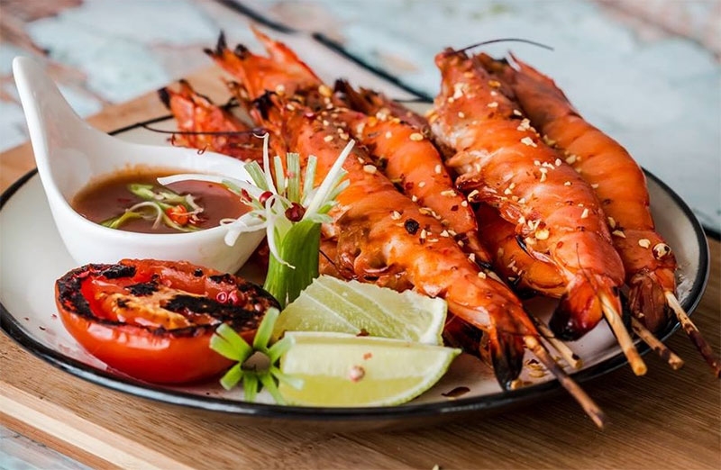 Tôm nướng muối ớt hình 6