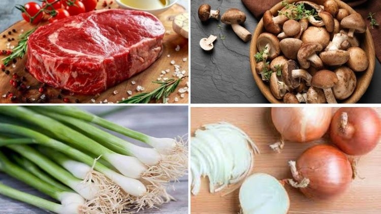 thịt bò xào nấm 1