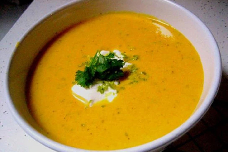 Cháo cà rốt thịt bí đỏ.