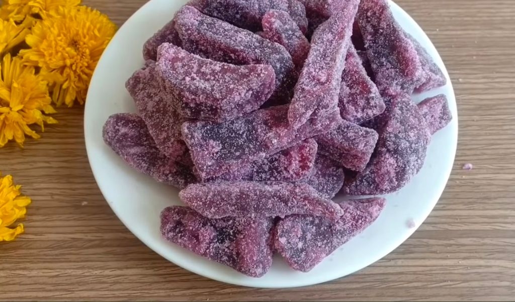 Các cách làm mứt khoai lang lạ miệng, tốt cho sức khoẻ, dễ thực hiện để đón Tết 5