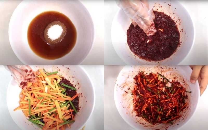 cách làm kim chi không cần bột nếp - Ảnh 4