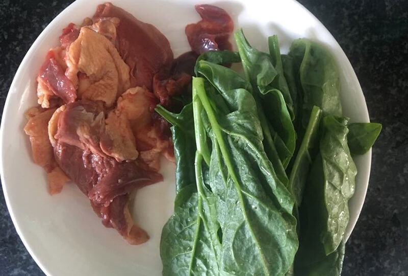 cháo bồ câu nấu rau gì 4