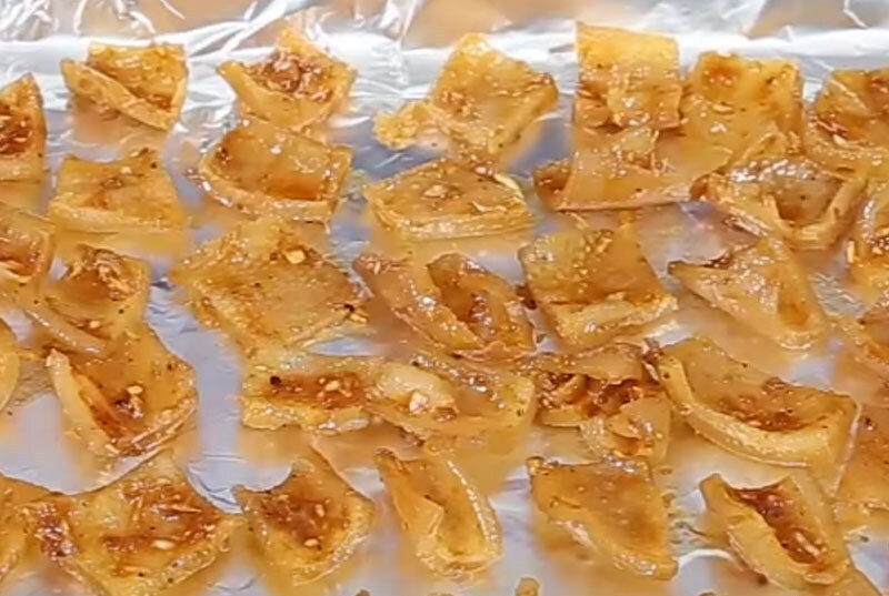 Tiến hành nướng da heo