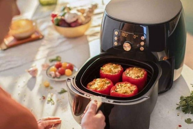 Dùng nồi chiên không dầu để nướng