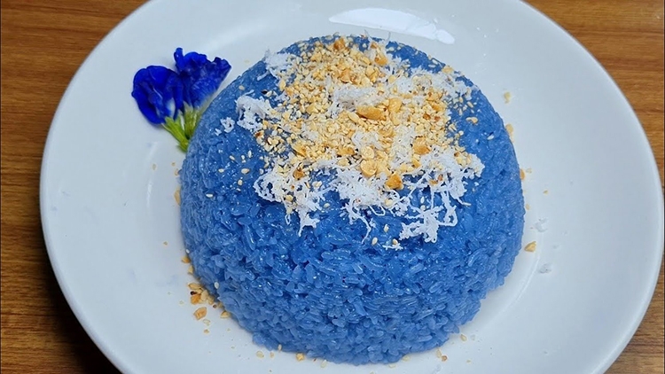 Cách làm xôi hoa đậu biếc (hình 6)