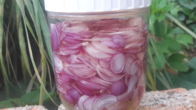 cách ngâm hành tím thái lát ăn liền