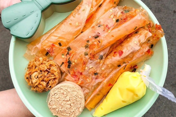 Bánh tráng phơi sương hành phi