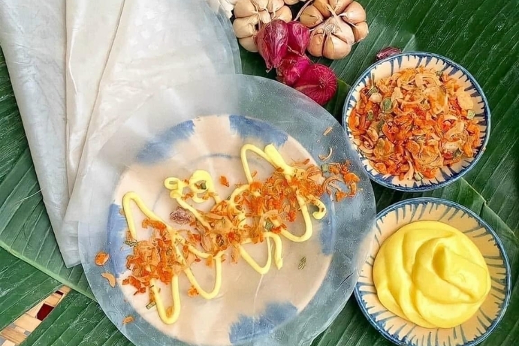 Bánh tráng cuốn bơ