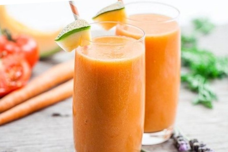 Sinh tố dưa lưới mát lạnh