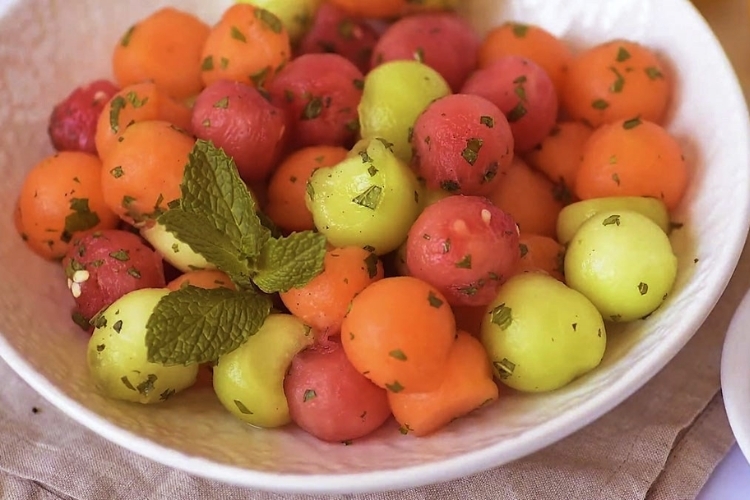 Thành phẩm salad dưa lưới