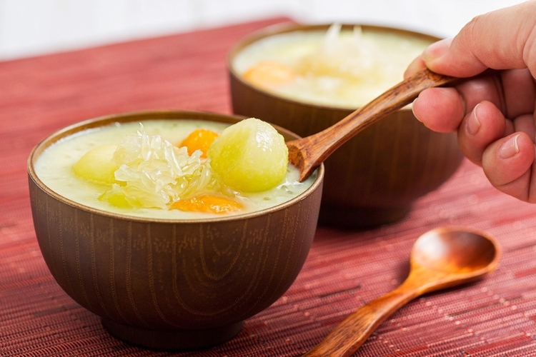 Chè dưa lưới giải mát ngày hè