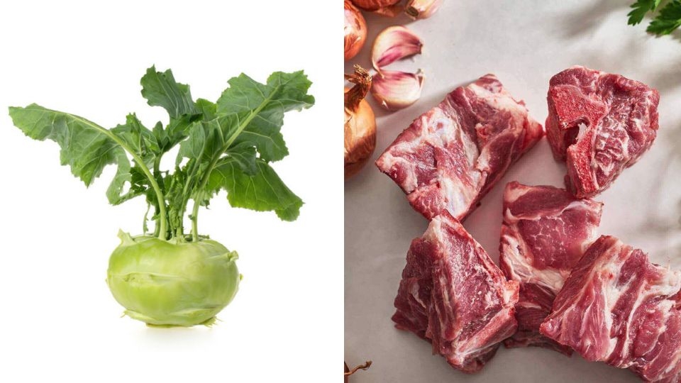Nguyên liệu làm canh su hào nấu xương