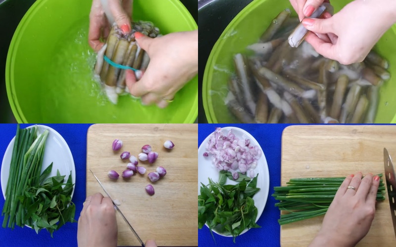 ốc móng tay nướng mỡ hành - ảnh 2