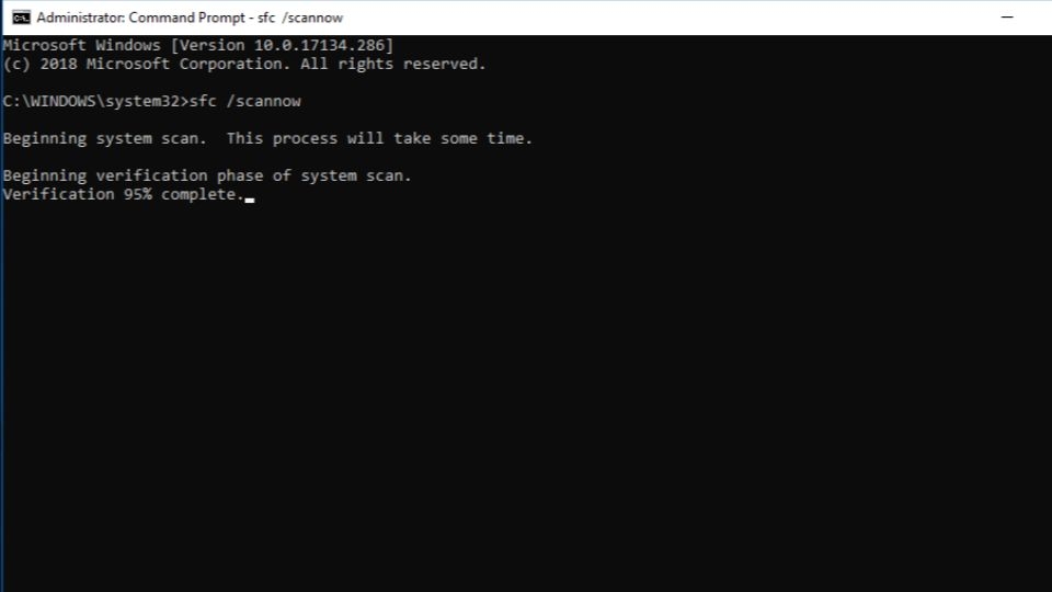 10. Sử dụng công cụ tích hợp System File Checker