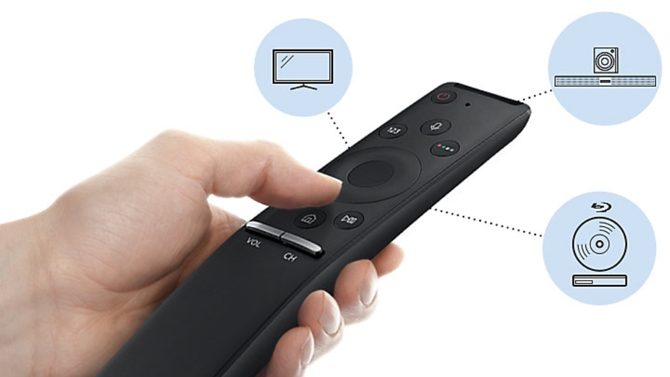 Bạn nhấn chọn vào phím Home có logo hình ngôi nhà ở trên remote