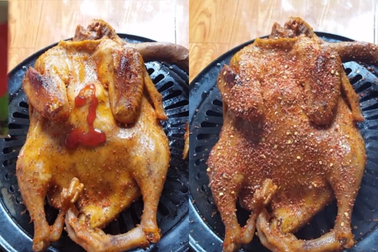 Nướng vịt muối ớt