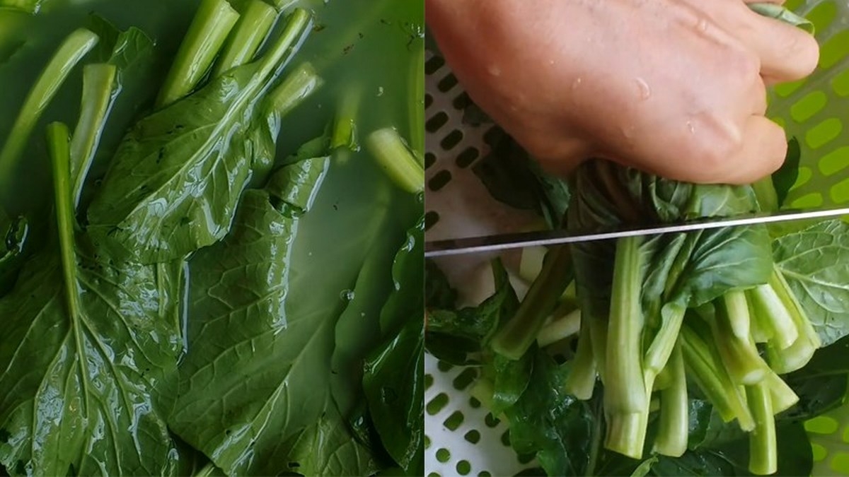 cách nhặt rau cải ngồng - hình 1
