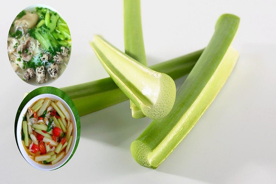 Cách sơ chế dọc mùng 1