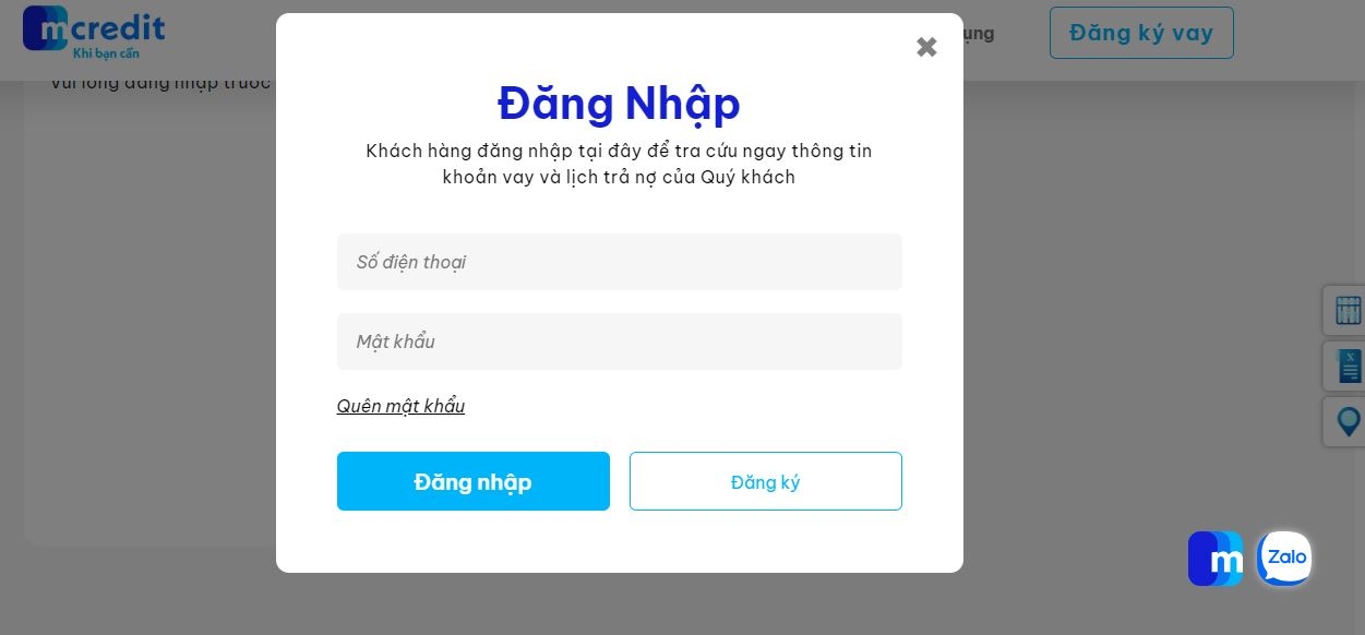 tra cứu khoản vay Mcredit - hình 4