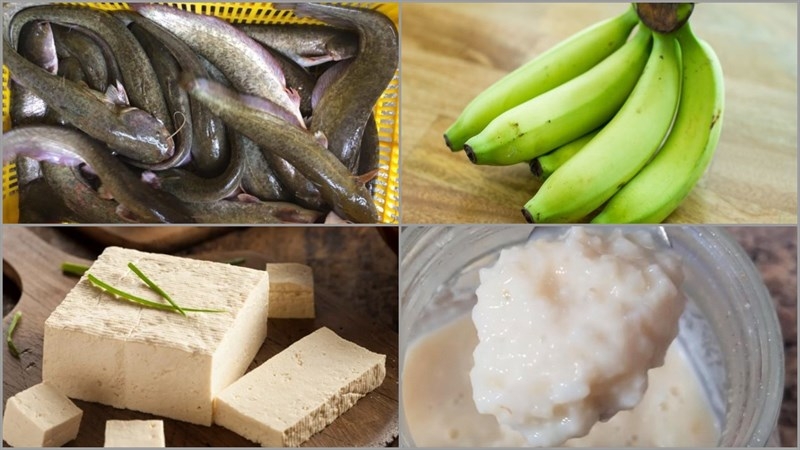 Nguyên liệu cần có để nấu món cá nheo om chuối đậu