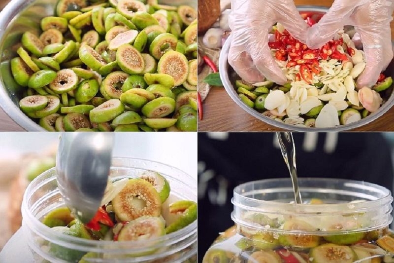 cách ăn quả sung xanh - sung muối xổi