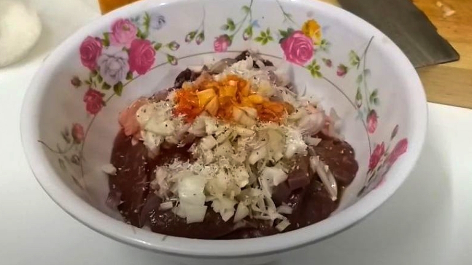 Ướp gan bò