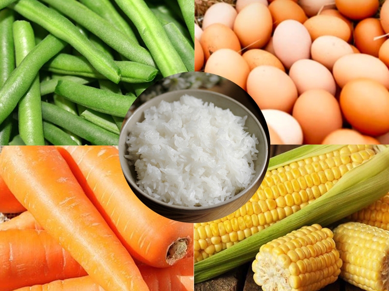 Cách làm cơm chiên trứng rau củ (hình 1)