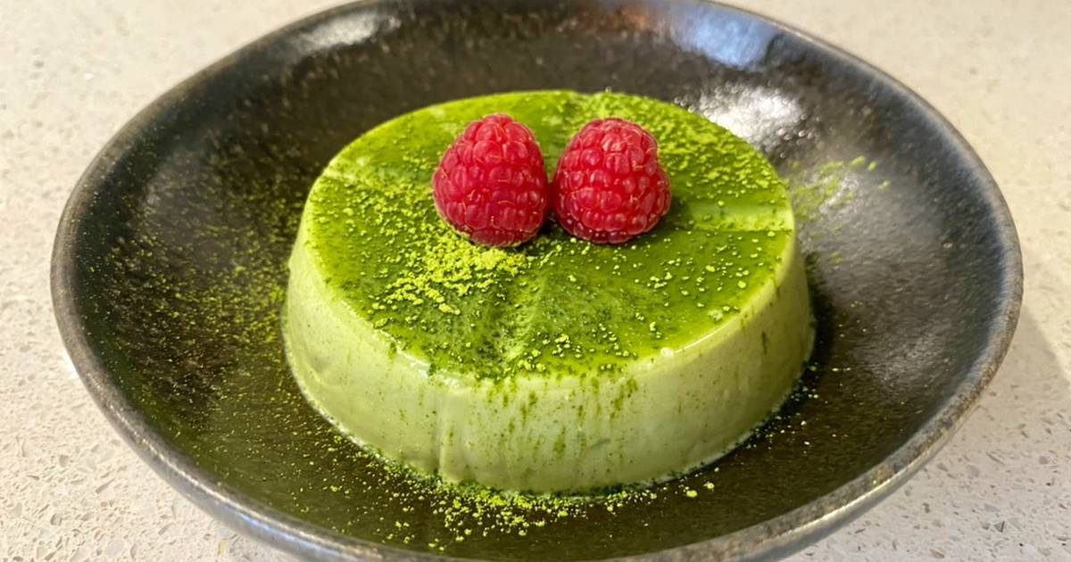 Panna cotta matcha
