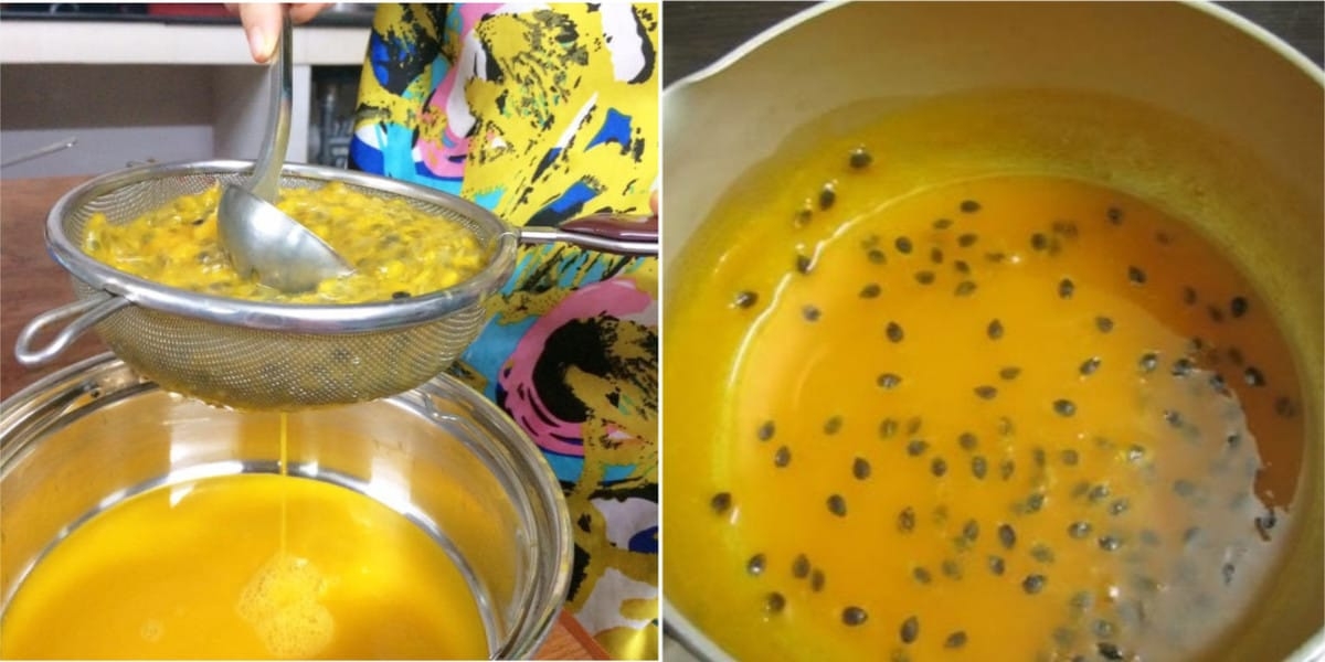 Công đoạn nấu phần sốt chanh dây