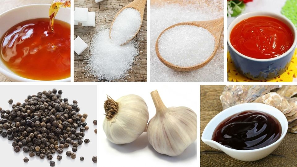 Nguyên liệu làm nước sốt gà chiên mắm