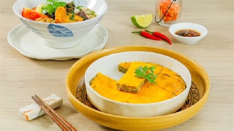 Thưởng thức riêu cua thành phẩm