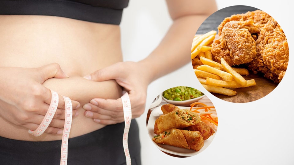 Ăn nhiều thực phẩm chiên rán dễ gây béo phì