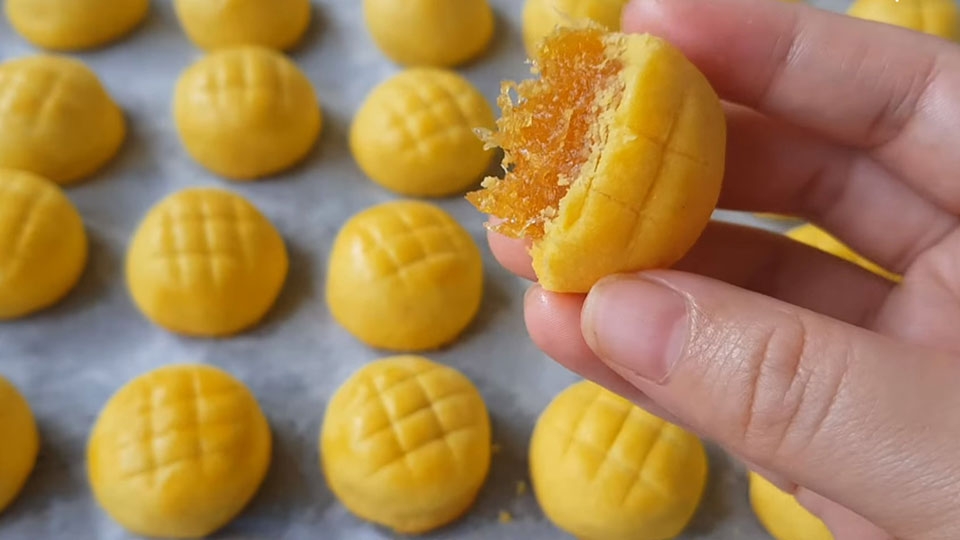 Thành phẩm bánh dứa cực hấp dẫn