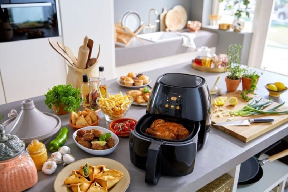 Hâm đồ ăn bằng nồi chiên không dầu 5