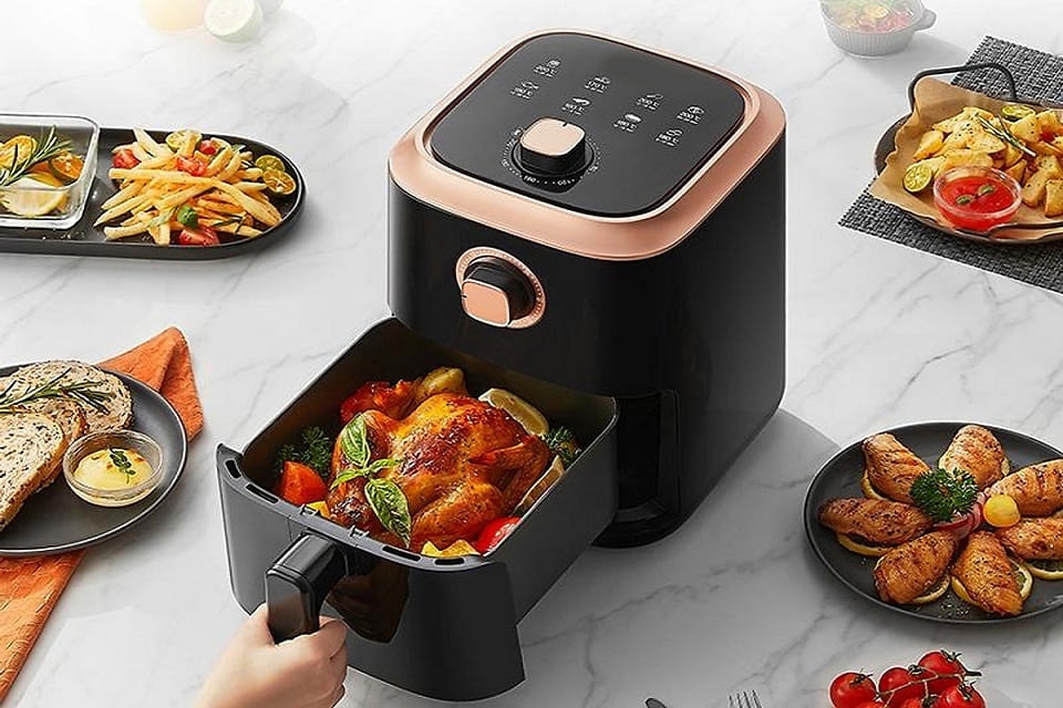 Hâm đồ ăn bằng nồi chiên không dầu 6