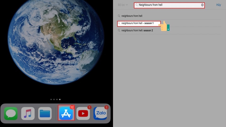  Bạn tiến hành chọn ứng dụng “App Store” ở trên điện thoại.
